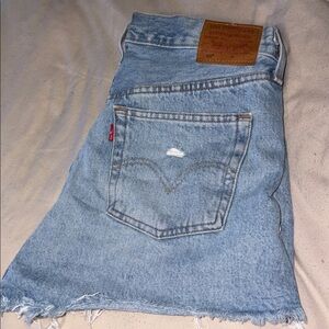 Levi's Light Blue Denim Shorts
